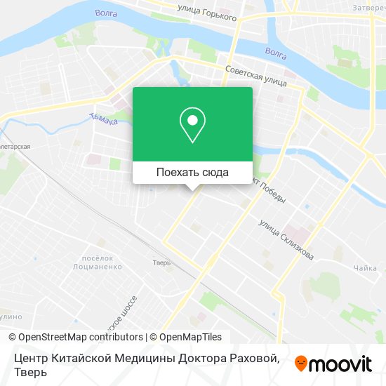 Карта Центр Китайской Медицины Доктора Раховой