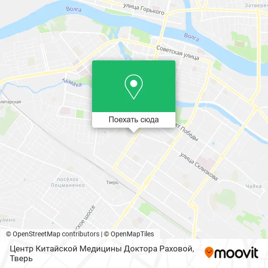Карта Центр Китайской Медицины Доктора Раховой