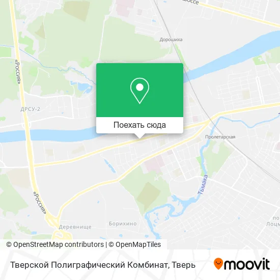 Карта Тверской Полиграфический Комбинат