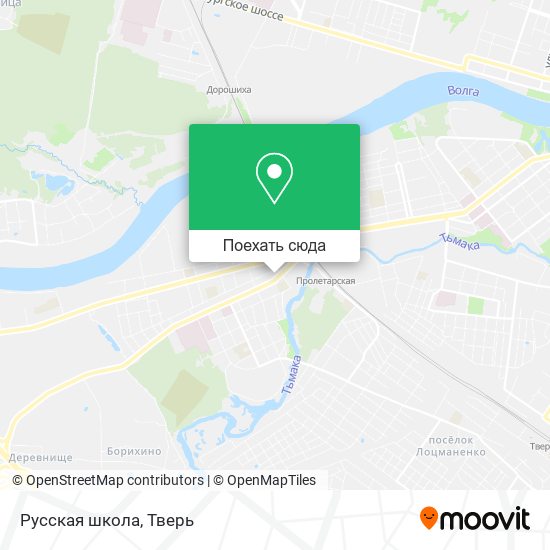 Карта Русская школа
