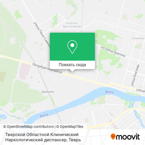 Карта Тверской Областной Клинический Наркологический диспансер