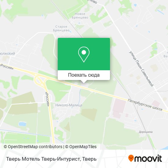 Карта Тверь Мотель Тверь-Интурист