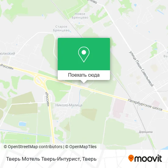 Карта Тверь Мотель Тверь-Интурист