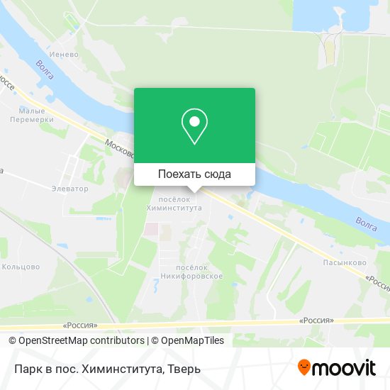 Карта Парк в пос. Химинститута