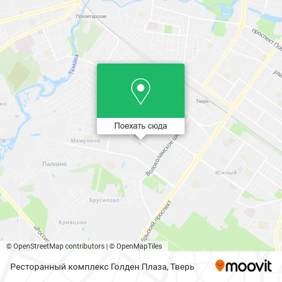 Карта Ресторанный комплекс Голден Плаза
