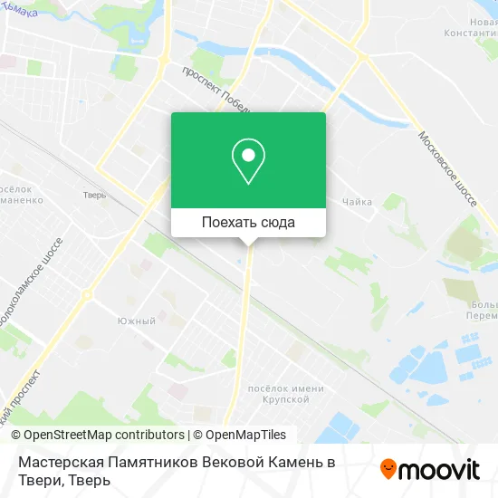 Карта Мастерская Памятников Вековой Камень в Твери