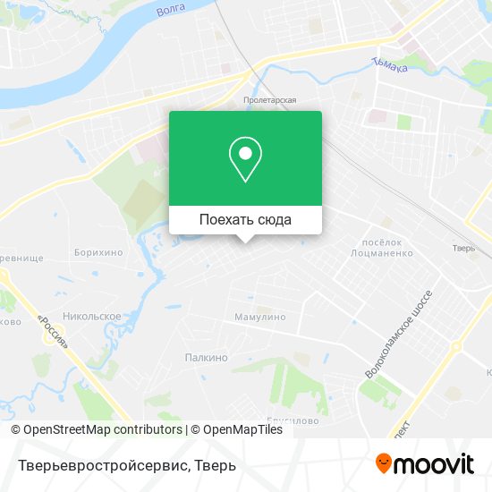 Карта Тверьевростройсервис