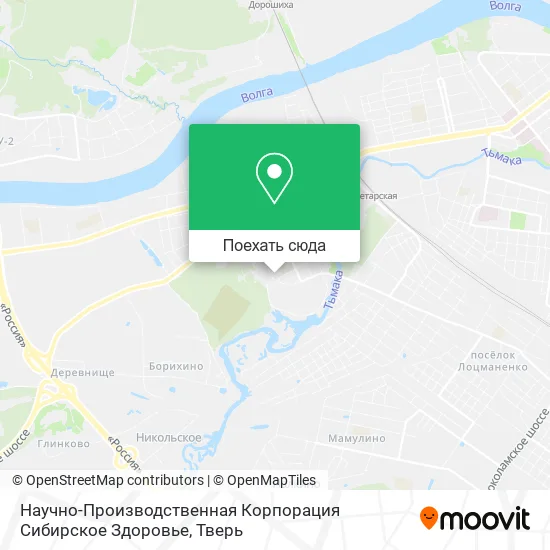 Карта Научно-Производственная Корпорация Сибирское Здоровье