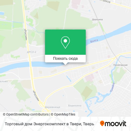 Карта Торговый дом Энергокомплект в Твери
