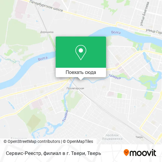 Карта Сервис-Реестр, филиал в г. Твери