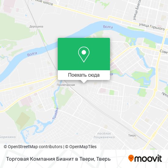 Карта Торговая Компания Бианит в Твери