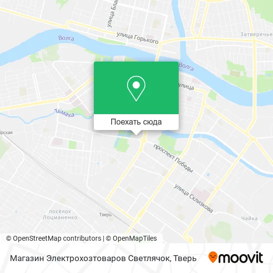 Карта Магазин Электрохозтоваров Светлячок