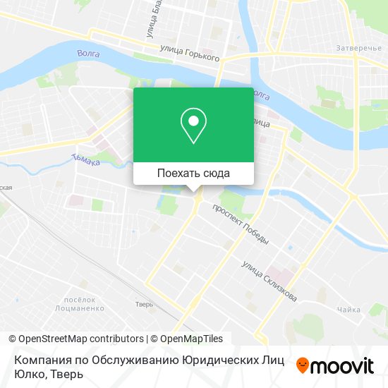 Карта Компания по Обслуживанию Юридических Лиц Юлко