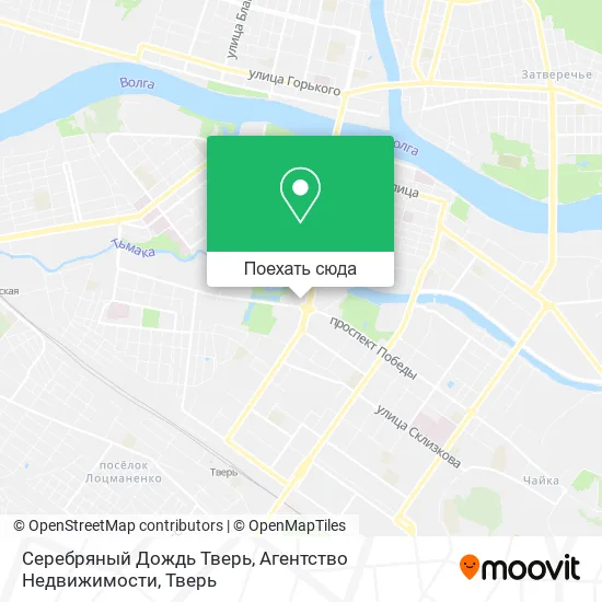Карта Серебряный Дождь Тверь, Агентство Недвижимости