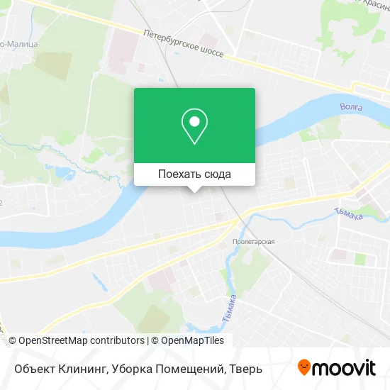 Карта Объект Клининг, Уборка Помещений