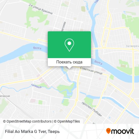 Карта Filial Ao Marka G Tver