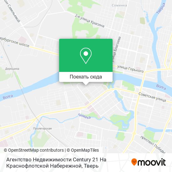 Карта Агентство Недвижимости Century 21 На Краснофлотской Набережной