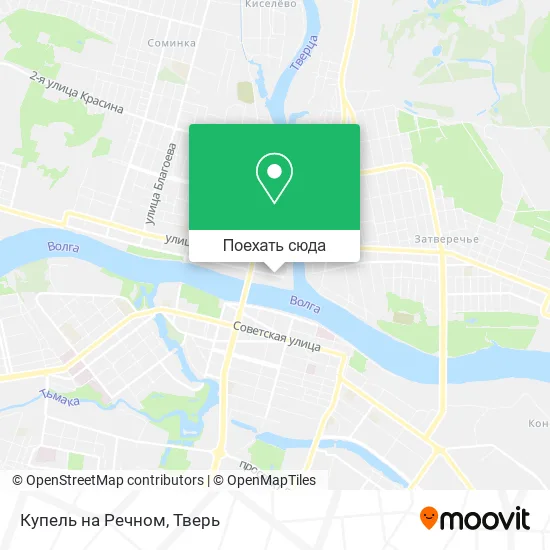 Карта Купель на Речном