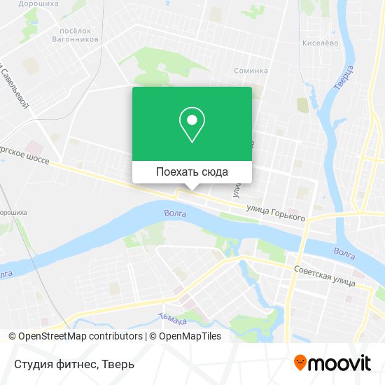 Карта Студия фитнес