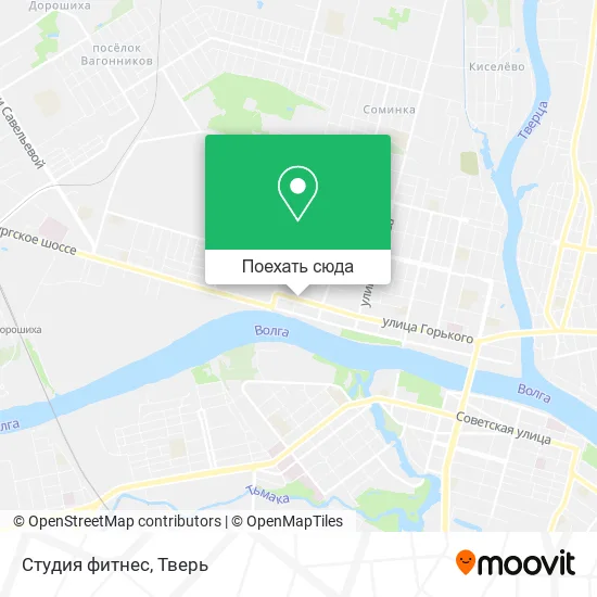 Карта Студия фитнес