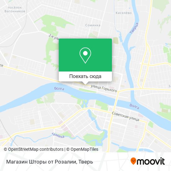 Карта Магазин Шторы от Розалии