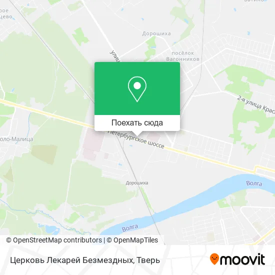 Карта Церковь Лекарей Безмездных