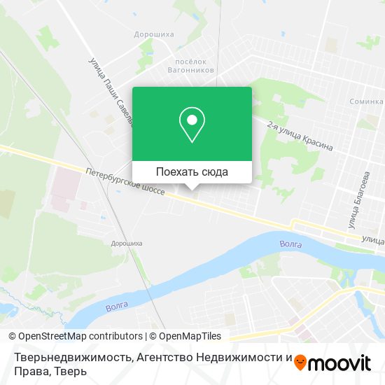 Карта Тверьнедвижимость, Агентство Недвижимости и Права