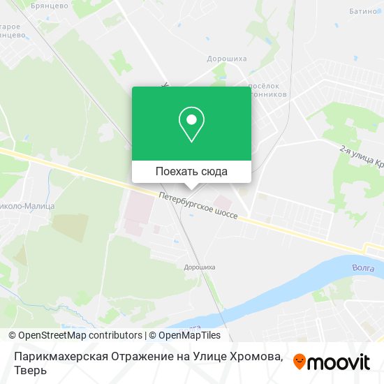 Карта Парикмахерская Отражение на Улице Хромова