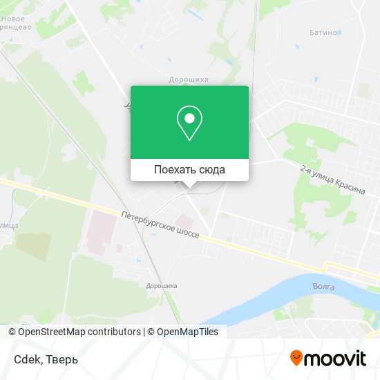 Карта Cdek
