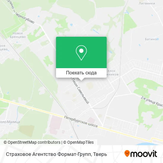 Карта Страховое Агентство Формат-Групп