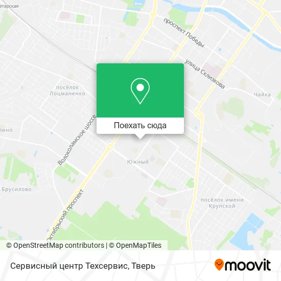 Карта Сервисный центр Техсервис