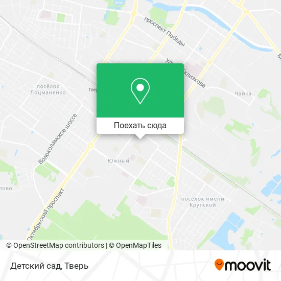 Карта Детский сад