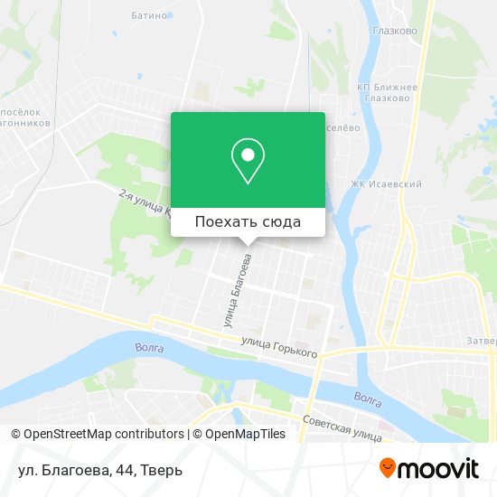 Карта ул. Благоева, 44