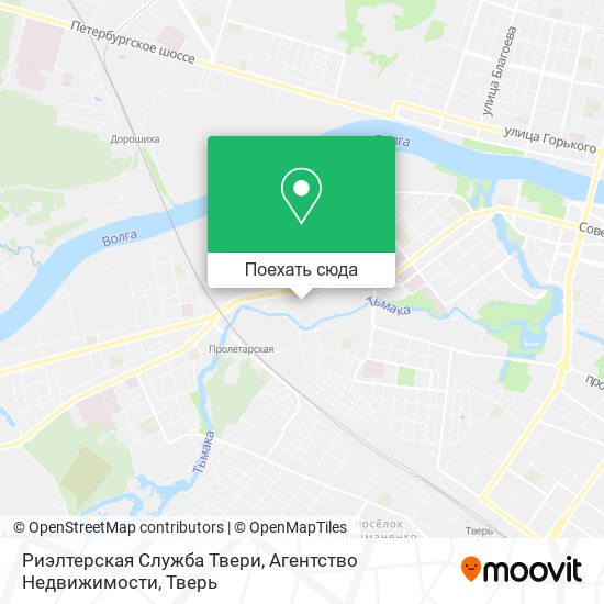 Карта Риэлтерская Служба Твери, Агентство Недвижимости