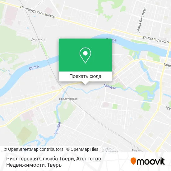 Карта Риэлтерская Служба Твери, Агентство Недвижимости