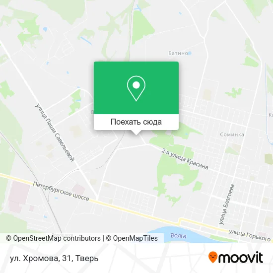 Карта ул. Хромова, 31