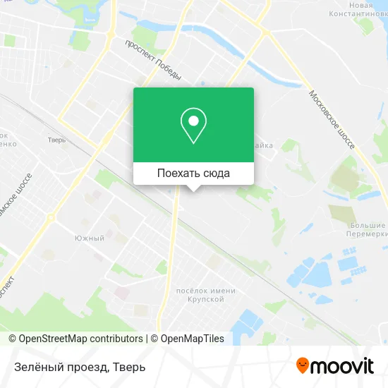 Карта Зелёный проезд