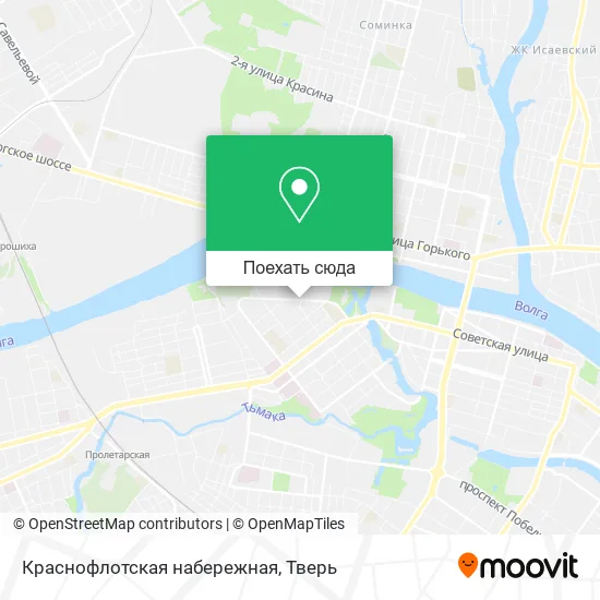 Карта Краснофлотская набережная