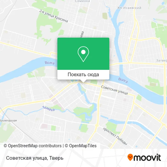 Карта Советская улица