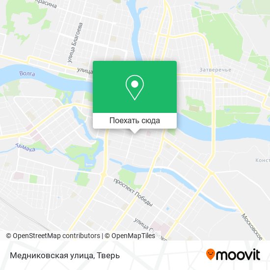 Карта Медниковская улица