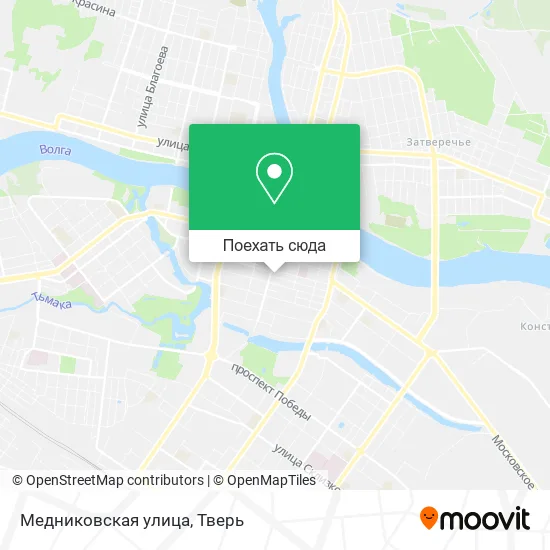 Карта Медниковская улица