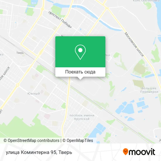 Карта улица Коминтерна 95