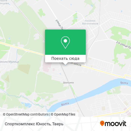 Карта Спорткомплекс Юность
