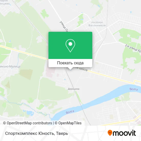 Карта Спорткомплекс Юность