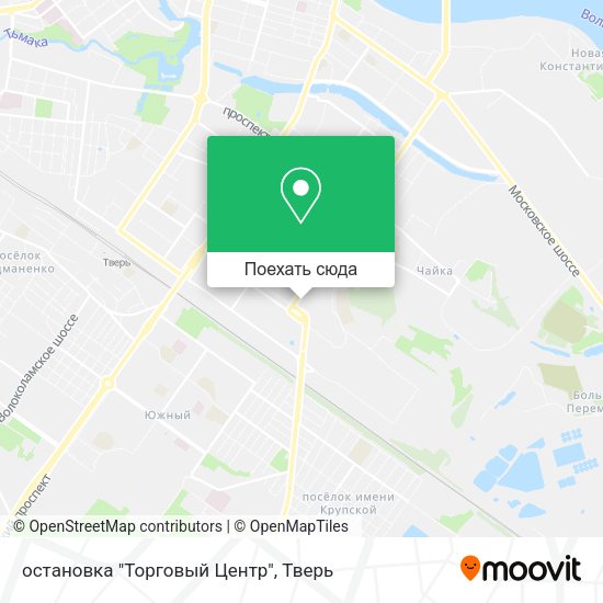 Карта остановка "Торговый Центр"
