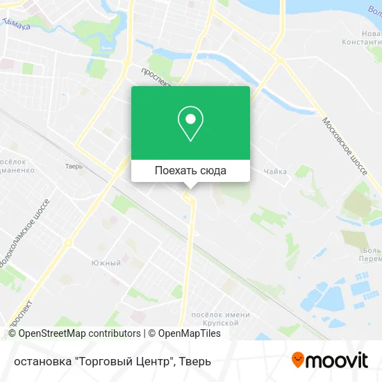 Карта остановка "Торговый Центр"
