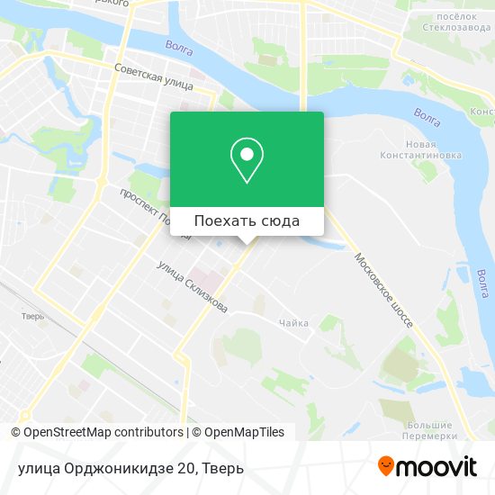 Карта улица Орджоникидзе 20