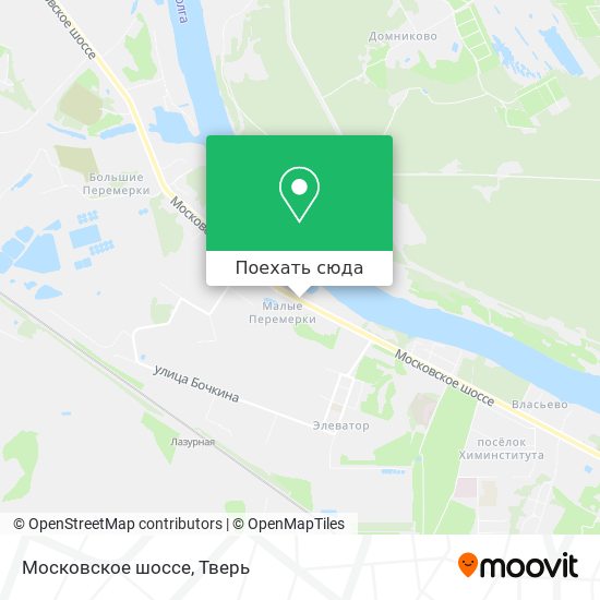 Карта Московское шоссе