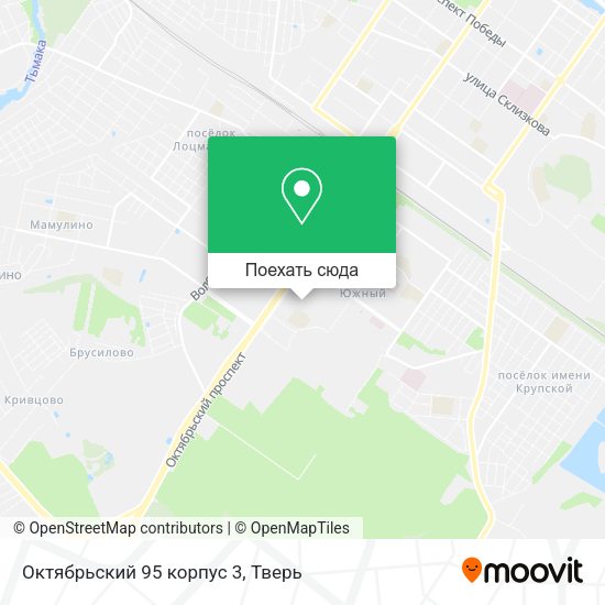 Карта Октябрьский 95 корпус 3
