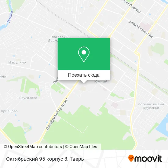 Карта Октябрьский 95 корпус 3